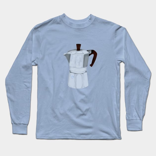 Moka Pot Long Sleeve T-Shirt by njikshik